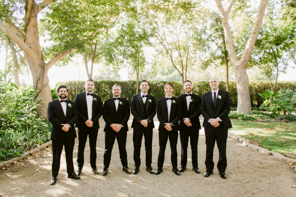 Durst Winery wedding groomsmen