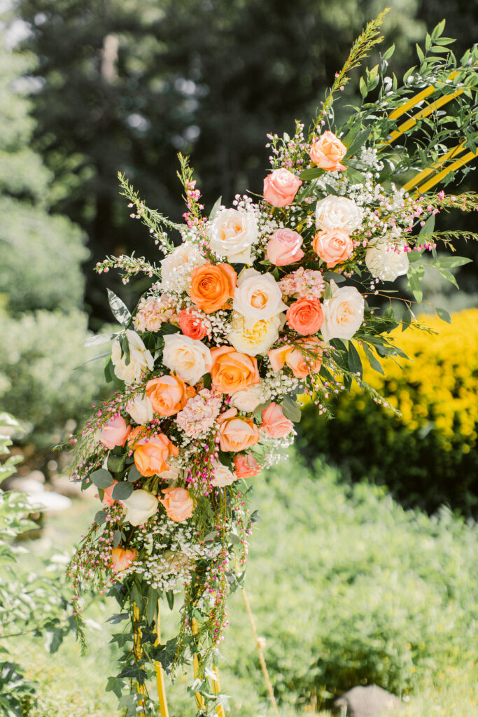 Wedding flowers at Hakone Gardens