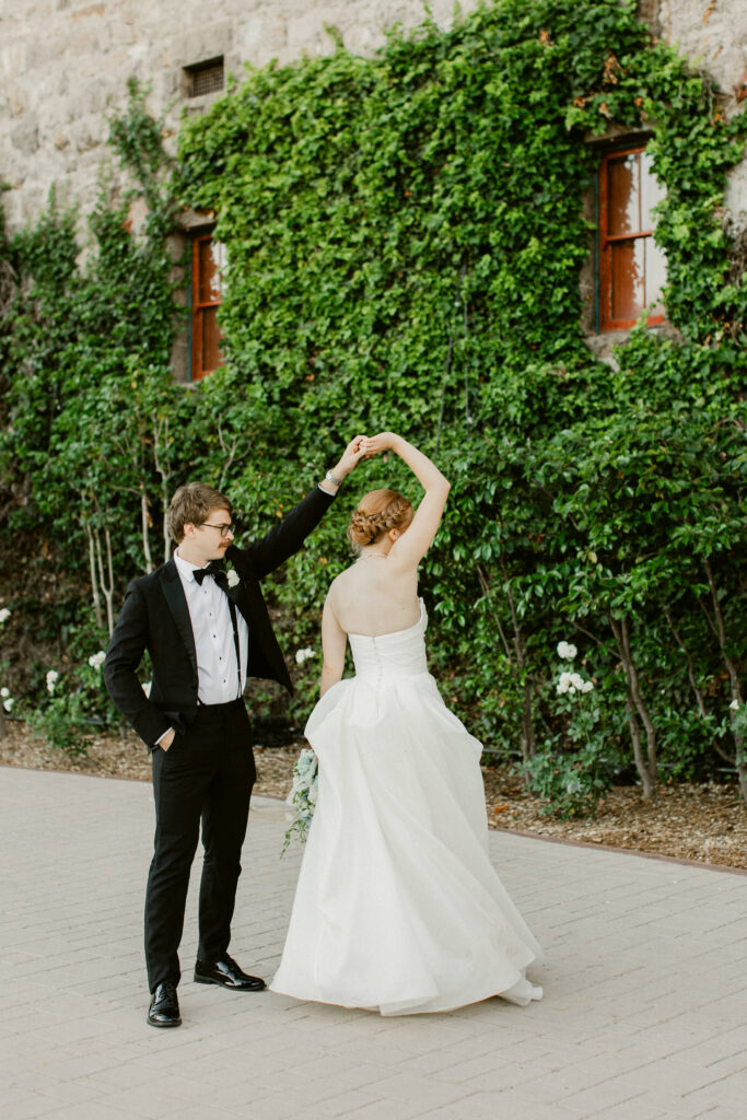 Romantic Napa Valley wedding portraits